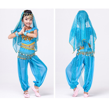2017 new style stage performance kids indian belly costume for girl