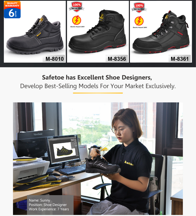 SAFETOE Brand Africa Style CE Approved Steel Toe And Steel Plate Industrial Men Safety Shoes