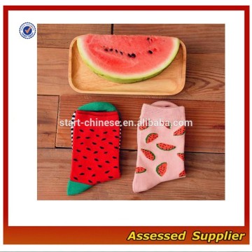 Watermelon Women Cotton Dress Socks /Funny Pattern Cotton Dress Socks For Couples MLL239