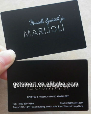 Hot sale Cheap Metal Business Card Black Metal Business Card