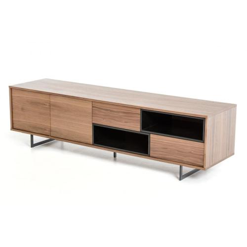 Modern Walnut wood veneer TV Stand