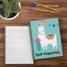 FUNNY LLAMA SPIRAL NOTEBOOK-0