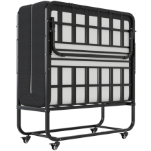ZDC-7 Folding Bed with Mattress: Foldable Guest Bed with Wheels