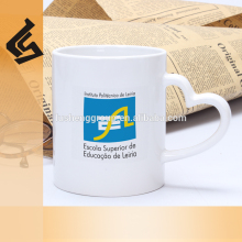 promotional customized heart hand ceramic mug