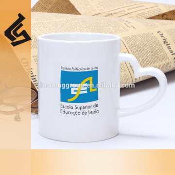 promotional customized heart hand ceramic mug