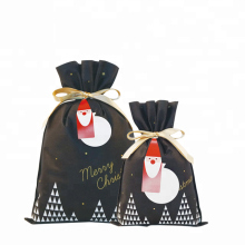 Christmas Santa Gift Wrapping Bag Black Color