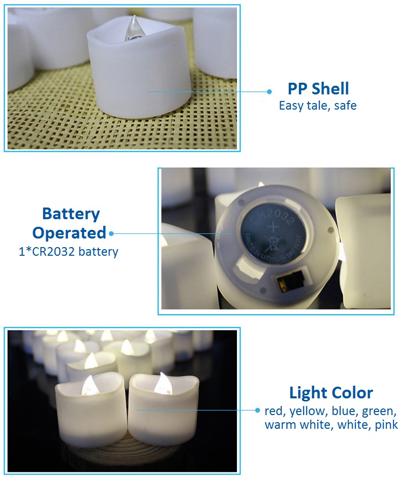 Bougies chauffe-plat LED LED tea lights candles