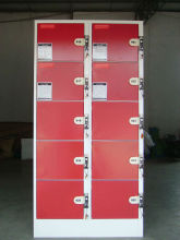 RFY-SK01:10 Doors Supermarket steel locker, coin locker, individual lockers