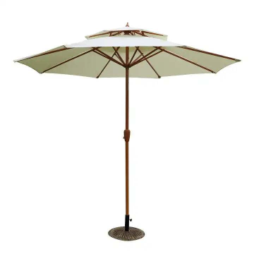 Unique Vintage Bali Garden Double Parasol