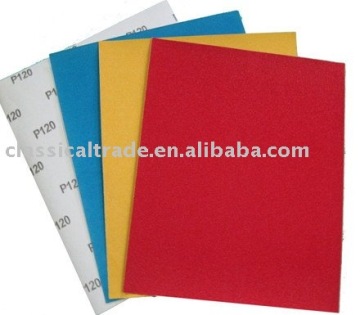 white aluminium oxide paper sheet