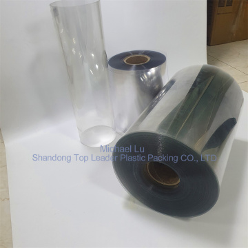 Transparent recyclable vacuum thermoformed PET sheet rewind