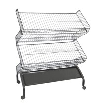 New Hot -wire stacking basket with wheels XTC-0507