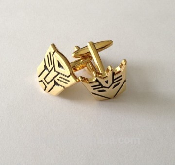 Gold Superhero Transformer Cufflinks