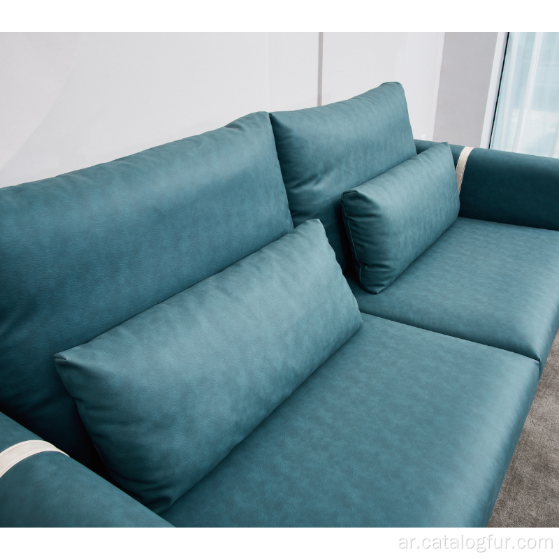 كرسي حديث بتصميم أوروبي مع وحدة تحكم وحامل أكواب طقم أريكة استرخاء جلدي كهربائي أثاث غرفة المعيشة
