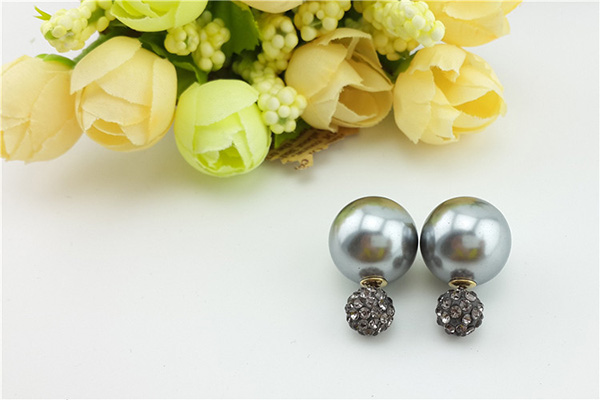 Shamballa Crystal Stud Earrings For Women