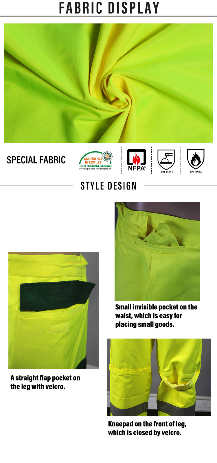 Wholesale EN20471 High Visibility Coverall With Reflective Tape