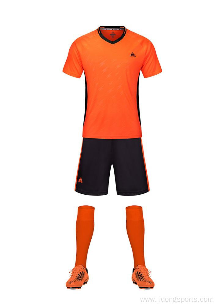 Custom football uniform wholesale cheap soccer jersey set