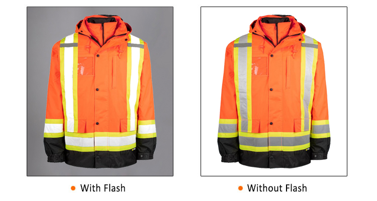 Hi vis reflective outdoor bomber jacket men reflective coat