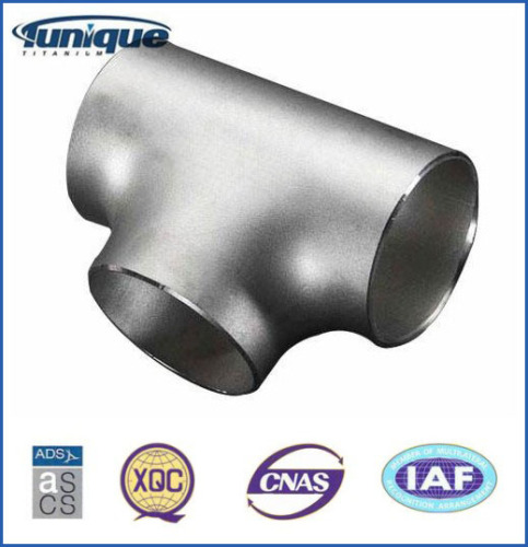 Titanium Tee in pipe fitting with ASTM B363