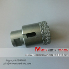 Vacuum brazed diamond core drill bit