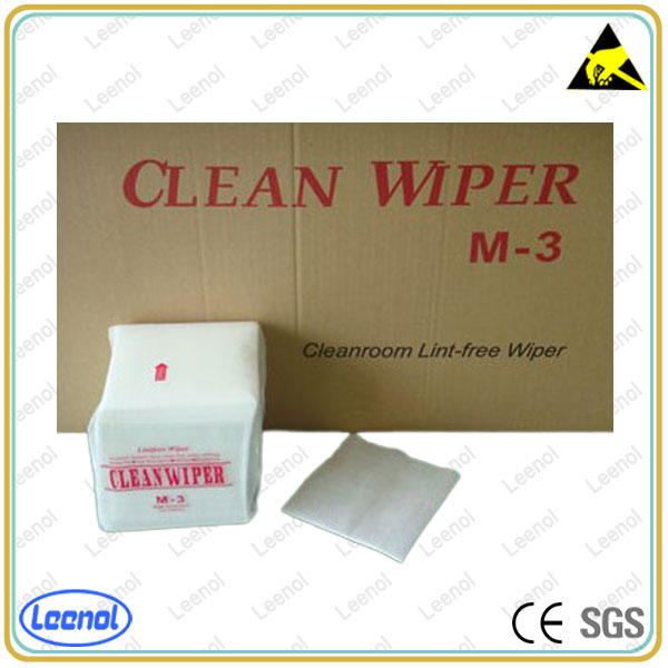 9''X9'' 130gsm Lint Free Polyester ESD Cleanroom Wipes