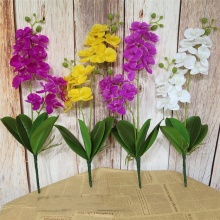 YAYUN CH1082 Wholesale Real Touch Phalaenopsis Butterfly Orchid with Leaf