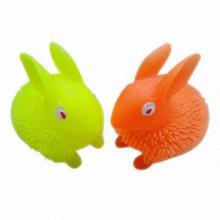 Squeeze flashing rabbit toys for children