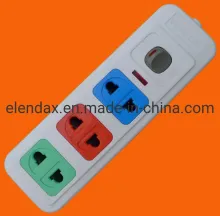 Universal 2-Pin 3-Way Power Strip Extension Socket (E1003)
