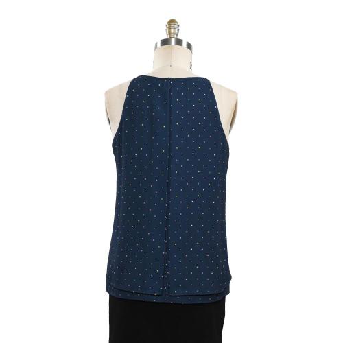 Summer Casual Printed Colorfull Dots Vest