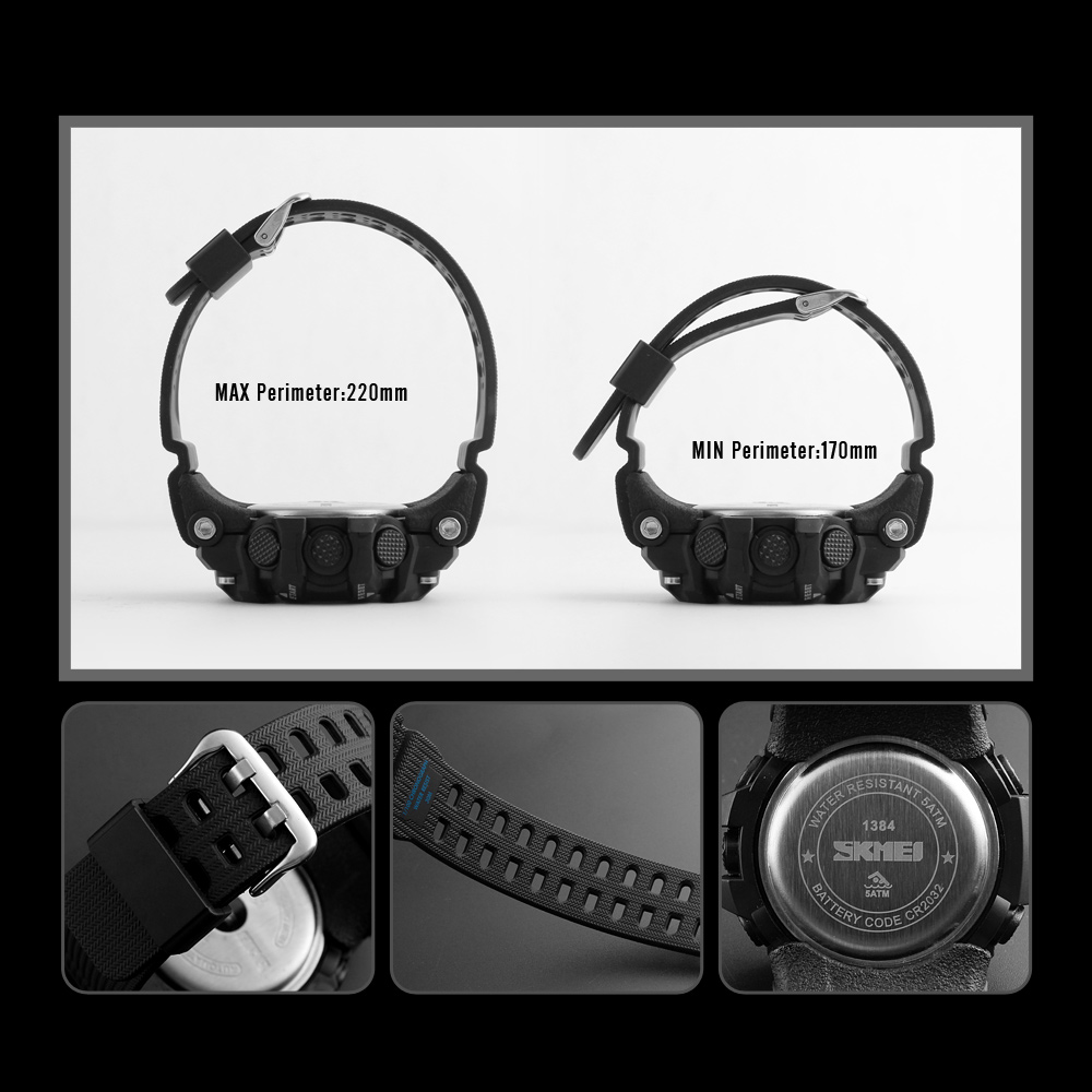 Slap camouflage digital watch face waterproof chronograph 5atm