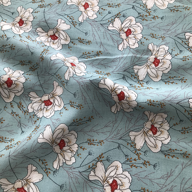 Neues Design floraldrucker Stoff Rayon Stoff Los in Shaoxing für Kleid