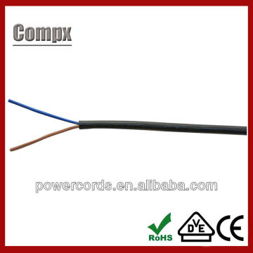 2x0.75mm2 H05VV-F PVC german power cord
