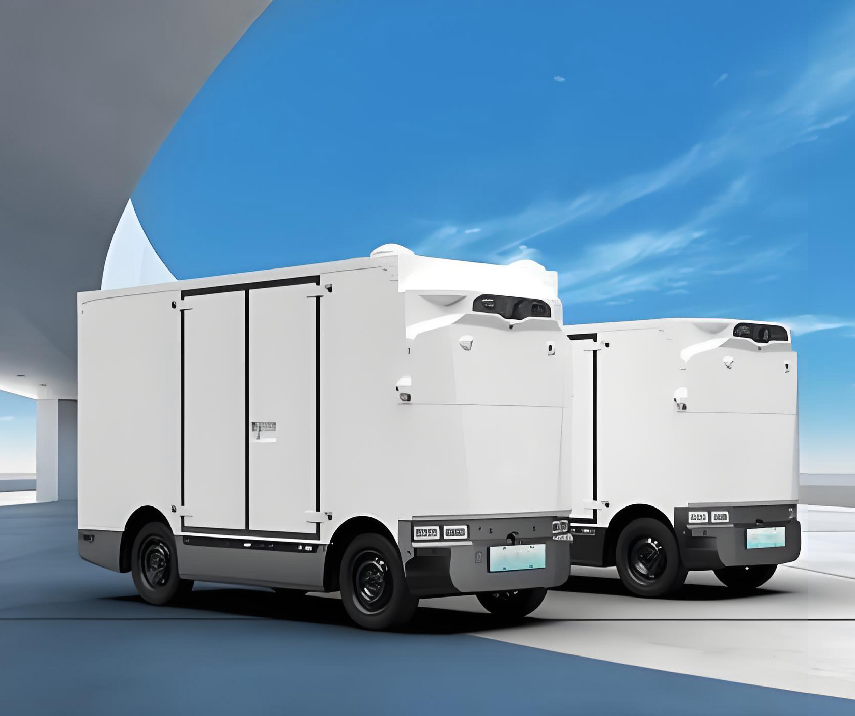 شاحنة صندوقية مستقلة ذات 3 أبواب سعة 10 م³ L4 للخدمات اللوجستية الصناعية