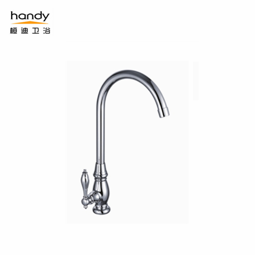 Classic Style Brass Kitchen Rotatable single Cold Taps