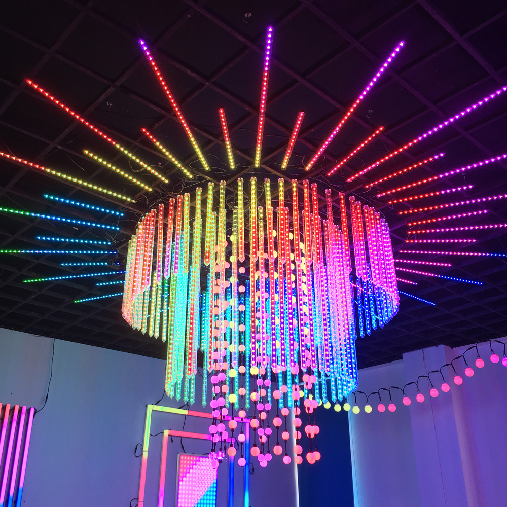 I-RGB iholele i-Pixel Meteor Tube Light for nightclub