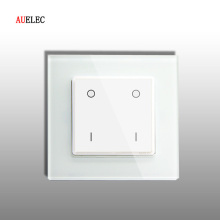 Smart switch with touch screen switch and tempered glass frame
