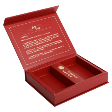 scatola regalo bustina di tè lamina d&#39;oro con magnete