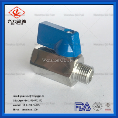 Stainless Steel Mini Ball Valve with Reduced-Bore