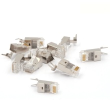 Nickel Plated Shielded RJ45 Cat7 Plug Connector