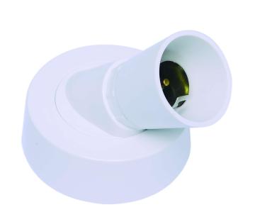 45Degree Angled Batten Lamp Holder Long Skirt Base