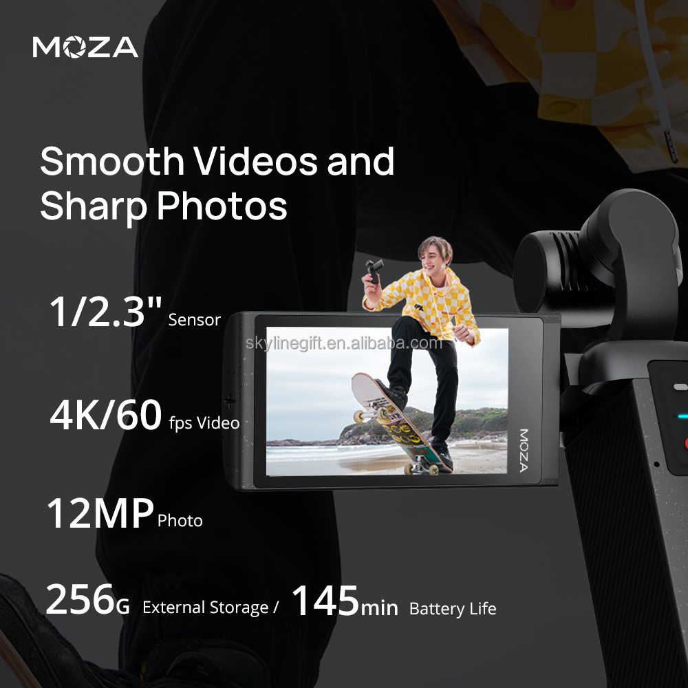 Moza Moin camera pocket Gimbal sports mini handheld high-definition 4K anti-shake vlog portable outdoor stabilizer action camera