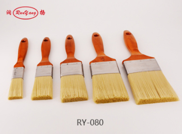 PET Filament Wooden Handle Flat Brush