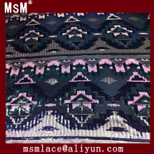 Hot !! wholesale high quality loe price sequin lace fabric