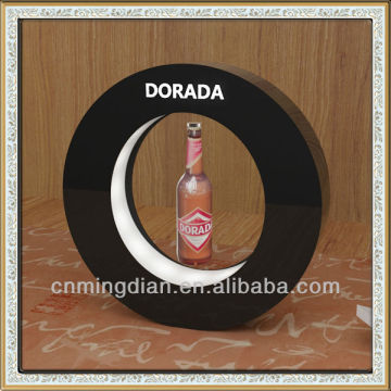 acrylic magnetic floating bottle display,,magnetic levitation display,magnetic