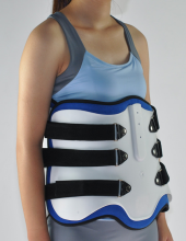 adjustable thoracic back lumbar support orthosis