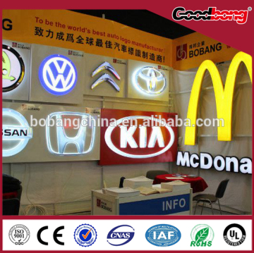 Advertising car logo / 3D car logo / backlit car logo