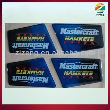 epoxy logo transparent pvc sticker