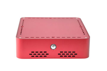 Red Mini Itx Computer Case , Durable Custom Computer Chassis