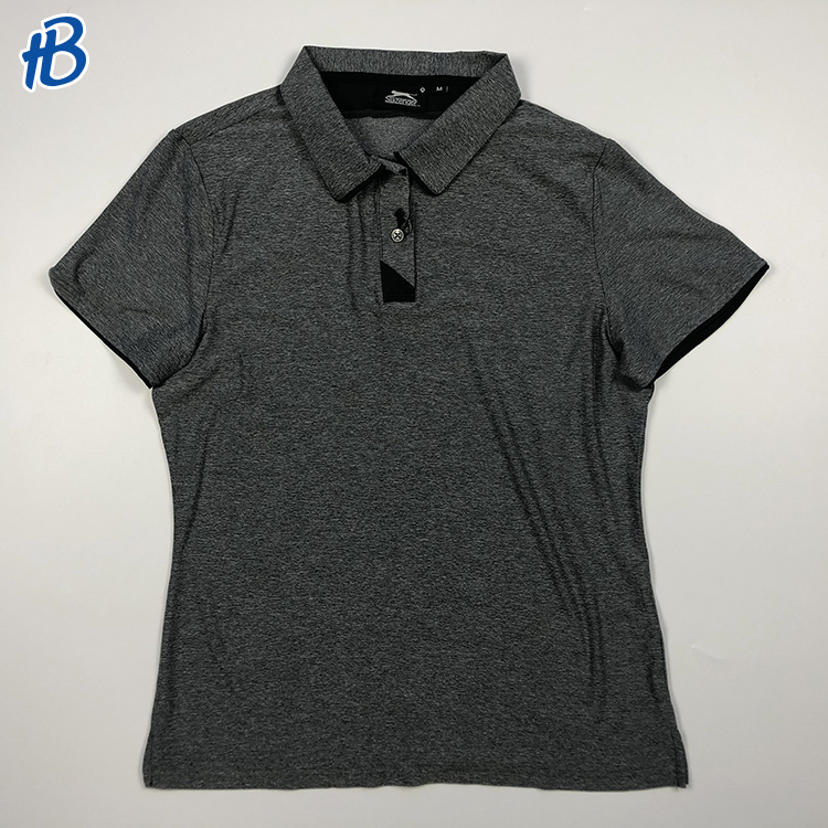 wholesale custom dark grey sports polo shirts