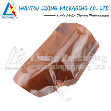 LIXING PACKAGING irregular shaped spout pouch, irregular shaped spout bag, irregular shaped pouch with spout